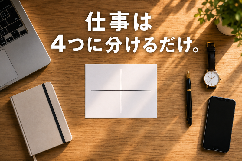 アイゼンハワーマトリクスとは｜緊急度と重要度で仕事を整理する技術