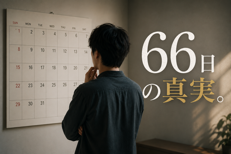 習慣化のコツ｜行動が定着する21日の壁と66日の真実